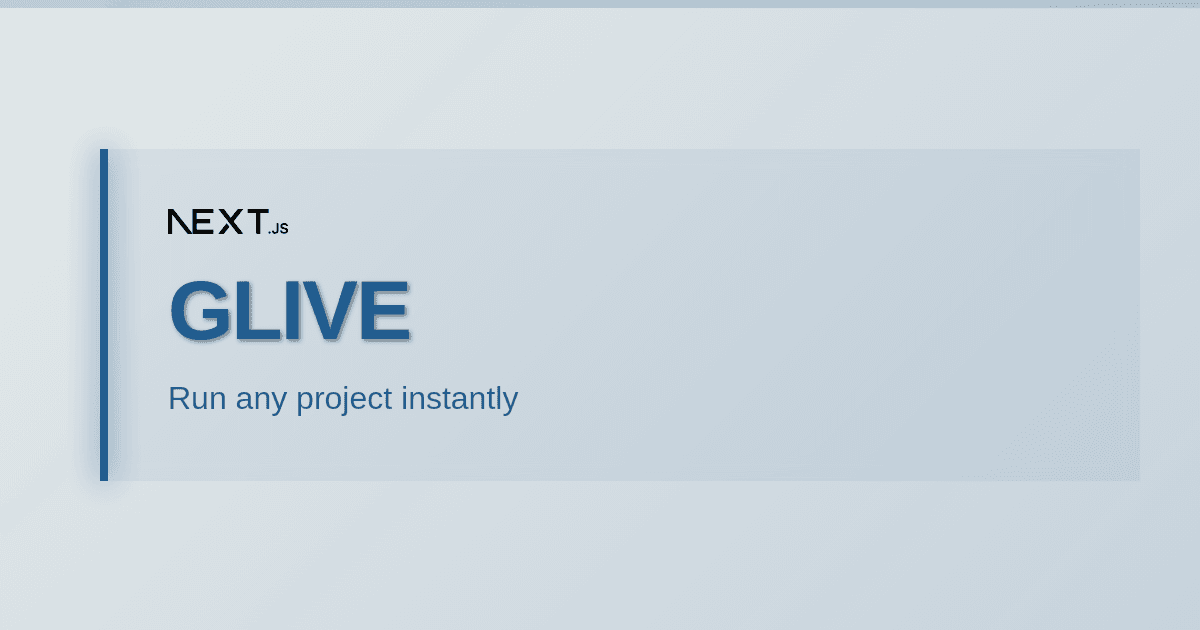 GLive · GitHub to Live
